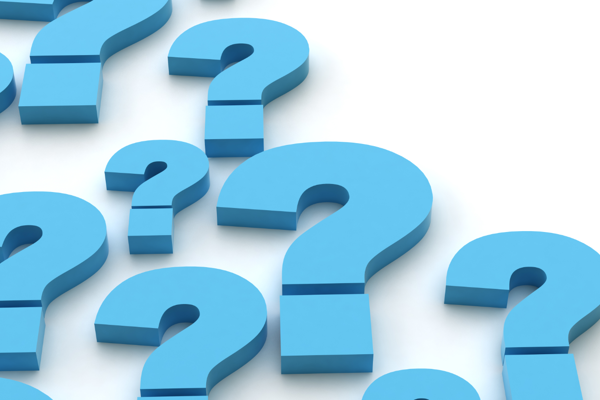 FAQ Blue Question Marks 1800X900