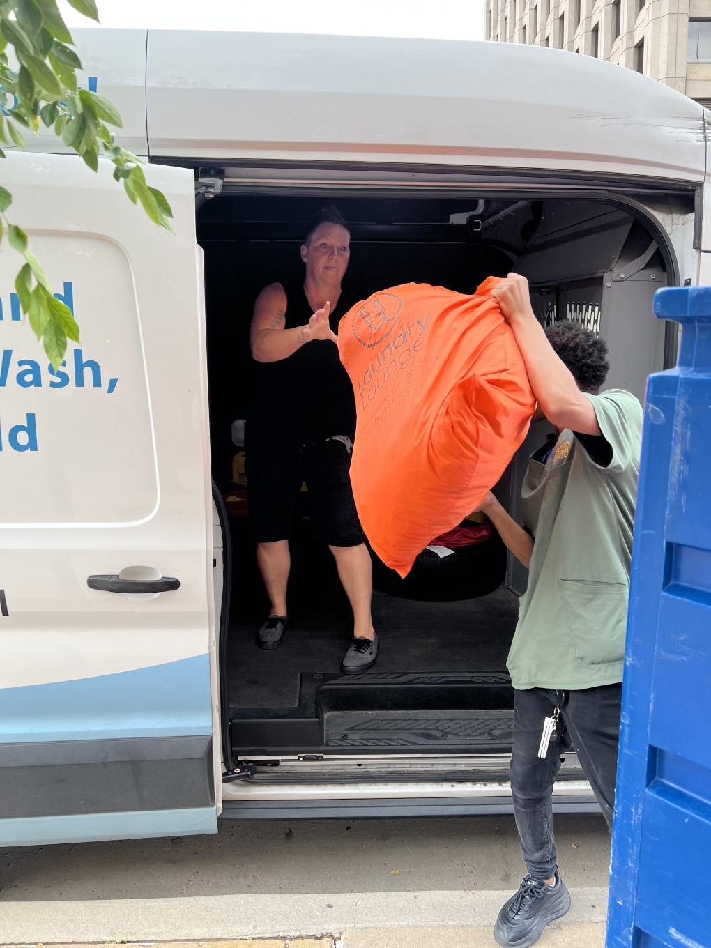 Wash and fold laundry service at Laundry Lounge on N Academy Blvd